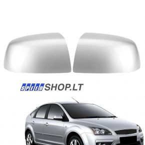 FORD FOCUS 2 sidabriniai veidrodėlių gaubtai